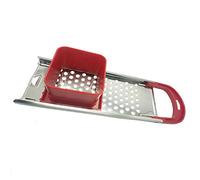 Stainless Steel Spaetzle Maker, Traditional German Egg Noodle Maker Pasta Maker with Comfort Grip Handle for All Types of Pots(Red)