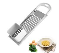 Stainless Steel Spaetzle Maker with Comfort Grip Handle, Homemade Traditional German Egg Noodle Dumplings Maker, Stainless Steel Spider Strainer Skimmer Spoon Pasta Strainer for Pasta, Rice, Potatoes
