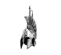 Stainless Steel Spartan Helmet Pendant Necklace Greek Warrior Style