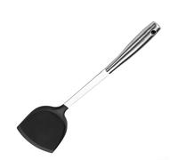 Stainless Steel Spatula with Integrated Silicone Construction for Consistent Performance in High Heat Cooking