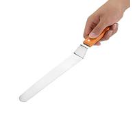 Stainless Steel Spatula with Wooden Handle for Cake Bread Smoother Decorating Flattening Baking Tool Easy to Hold Use Clean