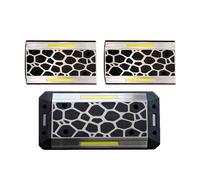 Stainless Steel Speed Bumps for Gravel Roads, 30t Load Capacity, 4.9ft with Reflective Strips, Durable Road Safety Solutions