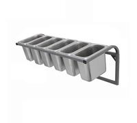 Stainless Steel Spice Rack, Pizza Topping Station, Wall-Mounted Buffet Container Set For Indoor And Outdoor Commercial Kitchens, Buffets, And Catering Events(D)(66.5X25X23Cm)