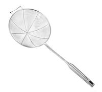 Stainless Steel Spider Strainer, Professional Wire Mesh Skimmer Spoon with Long Handle for Cooking, Frying, Pasta, Noodles and Vegetables, 304 Stainless Steel Kitchen(Extra Large)