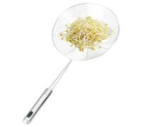 Stainless Steel Spider Strainer Skimmer - Hanging Cooking Spoon for Kitchen | Pasta Strainer, Oil Straining Spoon, Pot Skimmer, Fryer Utensils, Durable Kitchen Gadgets