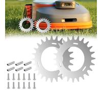 Stainless Steel Spikes, 2 PCS Spikes for Segway Navimow H500E H800E H1500E H3000E With 12 Flat Head Screws Traction Improvement For Robot Lawn Mowers 210 mm X 2 mm for Accessories Off-Wheel Wheels