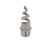 Stainless Steel Spiral Cone Nozzle 316L Water Spray Nozzle for Garden Irrigation System Industrial Dust Removal Atomization with 60-170 Degree Spray Angle Multiple Sizes 1/4" to 3/4"