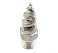Stainless Steel Spiral Cone Nozzle 316L Water Spray Nozzle for Garden Irrigation System Industrial Dust Removal Atomization with 60-170 Degree Spray Angle Multiple Sizes 1/4" to 3/4"(3/8(DN10,16mm))