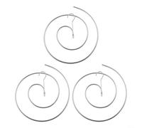 Stainless Steel Spiral Foldable Quilt Hanger 42 cm Diameter Space-Saving Drying Rack for Home and Dorm Use, Metal Laundry Holder for Quilts Sheets Clothes(3pcs)