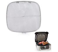 Stainless Steel Splatter Shield for Ninja AG301UK Foodi, Non-Stick Grill Griddle and Stainless Steel Splatter Screen, Air Fryer Accessories for Ninja Foodi (Splatter Shield)