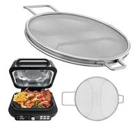 Stainless Steel Splatter Shield for Ninja Foodi Max PRO AG651UK, Detachable Indoor Grill Accessories Reusable Ninja Air Fryer Accessories