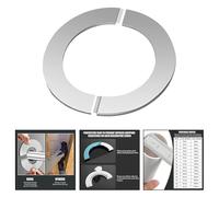 Stainless Steel Split Design Decorative Pipe Cover for Gas Water Heater, Shower, Exhaust or Sewer Outlet, Chrome-Plated with Backing, Resista(100mm)