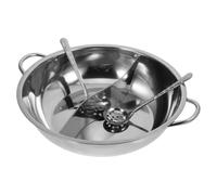Stainless Steel Split Hot Pot Stockpot with Divider for Restaurant Cooking