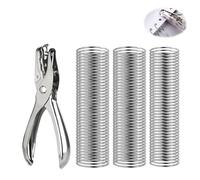 Stainless Steel Split Key Rings, Silver, Round, Double Loop, Flat Wire