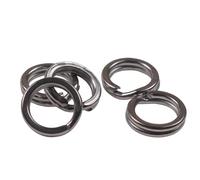 Stainless Steel Split Ring Diameter 5mm Heavy Duty Fishing Double Ring Connector 50 Pieces/Batch of Fishing Accessories Durability and professional