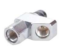 Stainless Steel Splitter Diver Regulator Rotating Technology Adjustable Hose Adapter Stainless Steel Diving Adapter for Diving and Marine Research