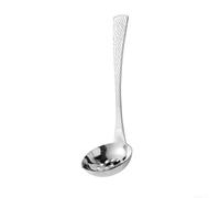 Stainless Steel Spoon 20cm with Liquid Drainer Stainless Steel(Spoon B)