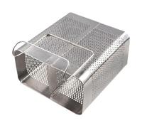 Stainless Steel Spoon and Chopstick Holder Storage Rack, Practical Cutlery Dryer Drainer Shelf with Hooks Kitchen Accessories(S Double Grids)