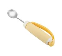 Stainless Steel Spoon Fork Set Disabled Patient Arthritis Elder Utensil Removable Flexible Rotating Eating Tablewares for Disabled Patient Elder Handicapped Children(Spoon)