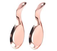 Stainless Steel Spoon Rest for Stove Top,Kitchen Utensil Holder,Dinner Clip Tray,Stackable Spatula Holder,Fish Shape Spoon Tray(Rose Gold)