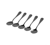 Stainless Steel Spoons Set of 5 Great for Serving Desserts, Coffee, Tea and Dining at Home or in Restaurants