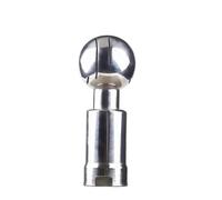 Stainless Steel Spray Ball Head 1/2"-2" Inch SS304 Stainless Rotary Spray Ball Sanitary Female Thread Tank Cleaning Head Coverage Wash(1-1/2")