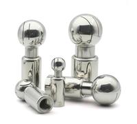 Stainless Steel Spray Ball Head BSP1/4 3/8" 1/2 "3/4" 1 "-2" SS304/SS316L Stainless Steel Internal Thread Sanitary Rotating Spray Ball CIP Tank Cleaning Head(304,3/4")