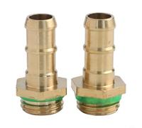 Stainless Steel Spray Wand With Lockable Hand Lever Adjustable Nozzle Brass Barbs For 3/8in 1/4in Hose Pump Sprayer Connection 29in Length Includes(2pcs 3/8in)