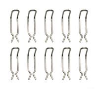 Stainless steel spring clamp clip for Karcher pressure washer hose pipes, compatible with K3 K4 K5 K6 series for reliable hose fixing and pressure stability (10 PACK)