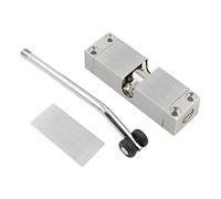 Stainless Steel Spring Door Closer Automatic Adjustable Self Closing Silver 10x13cm