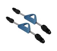 Stainless Steel Spring Fin Straps, Scuba Diving Replacement Foot Pockets, 304 Stainless Steel+EPDM+TPR, Non-slip, Blue Black Red Yellow, XS S M L, (L blue)