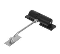 Stainless Steel Spring Hinge Door Closer Automatic Closing 16.8x12.8x3.3cm | Adjustable Tension, Buffering Action, Black Finish, for Home Entrances, Interior Rooms, Kitchens or Offices