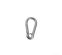 Stainless Steel Spring Hook Carabiner ClipClimbing, Caving, Hiking, Swing and Outdoor Use, Heavy Duty Snap Hook BuckleRope, Chain and Hardware(M6)