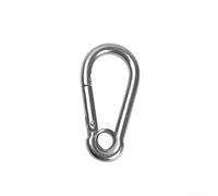 Stainless Steel Spring Hook Carabiner ClipClimbing, Caving, Hiking, Swing and Outdoor Use, Heavy Duty Snap Hook BuckleRope, Chain and Hardware(M10)