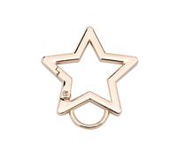 Stainless Steel Spring Hook Carabiner,Stainless Steel Clip Star Shape for Jewelry Making Keychain Bag