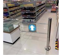 Stainless Steel Spring Loaded Safety Swing Gate | Driveway & Pedestrian Entrance Door for Restaurants, Shopping Malls & Supermarkets | 50x100cm Metal Garden Gate