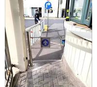 Stainless Steel Spring-Loaded Security Door for Walkways & Pedestrian Access - Heavy-Duty Single Direction Gate for Restaurants, Shopping Malls & Supermarkets