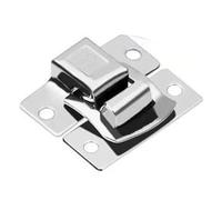 Stainless Steel Spring-Loaded Toggle Latch 2 Pack - Metal Silver Fasteners for Boxes Cases & Tool Cabinets - Sourcing Map (6481 32)