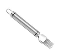 Stainless Steel Spring Onion Cutter, Silver, 18 cm, Protective Cover, Rustproof, Manual Onion Chopper Cut, Chive Cutter, Cutting Tool for Various Varieties