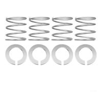 Stainless Steel Spring Washers for Stand Mixer 3.5-7QT - Replacement Parts Kit with Flat Gaskets for Tilt Head Mixers Repair - 4pcs Silver Hardware(4)