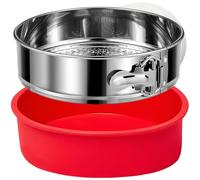 Stainless Steel Springform Pan 9 Inch Nonstick, Leakproof Spring Form Pan for Cheesecake, Cheesecake Pan with Protector, Cheese Cake Pans for Baking, 9 Inch Springform Pan with 50Pcs Parchment Paper