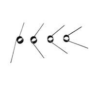 Stainless Steel Springs, 5pcs Wire Diameter 1mm, OD 5mm, Mechanical Torsion Spring, Angle 120°, 2x15mm 9 Turns(1x5mm 3 Turns 120°)