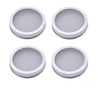 Stainless Steel Sprouting Jar Lids 7cm 4-Pack Ventilated