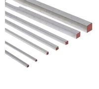 Stainless Steel Square Bar 4PC 304 Stainless Steel Square Rod 3-25mm Thickness 3-30mm Width Solid Bar Wire Drawing Board Length 250mm(4PC 25x25x250mm)