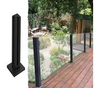 Stainless Steel Square Glass Balustrade Fence System, Durable 304 Stainless Steel Construction for Balcony, Garden, Deck, and Patio Safety