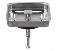 Stainless Steel Square Kitchen Strainer Sink Drainer Post Stopper Waste Bathroom Floor Drain Catcher Basket Filter 79mm