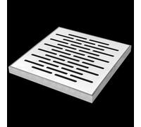 Stainless Steel Square Manhole Cover, Double Row Septic Tank & Catch Basin Drain Cover, Hair Drain Catcher for Bathroom & Kitchen, 20cm/7.8in Floor Drain Solution