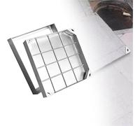 Stainless Steel Square Manhole Cover F Mounted Access Lid with Integrated e & Lifting Hook (8cm/3.2in 70cm x 35cm) - Hidden Design for Easy Access