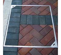 Stainless Steel Square Manhole Cover Galvanized Coating Various Sizes (750 x 750 mm / 29.5 x 29.5 inches) WeatherResistant HeavyDu Design