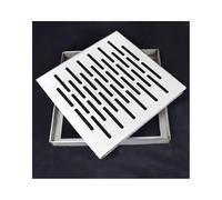 Stainless Steel Square Manhole Cover with Frame Flush Septic Tank Lid for Patios Schools & Yards 20x20x3cm (7.9x7.9x1.1 inches) & Weatherproof